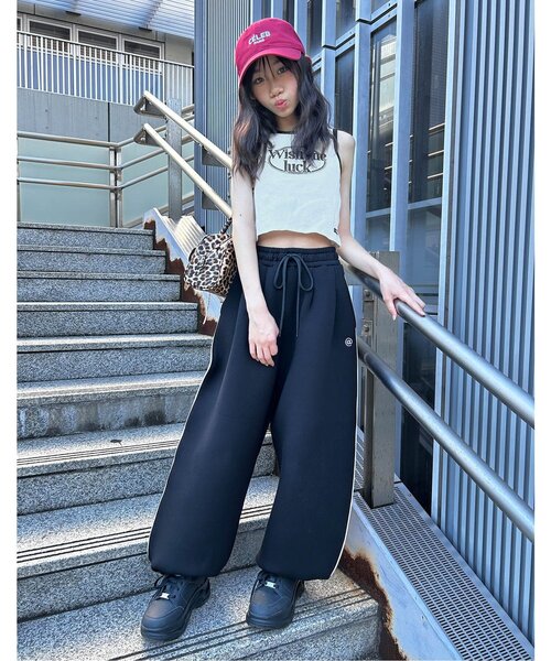 algy(アルジー)の「カップ付きパイピングロゴタンク(タンクトップ・キッズ・ブラック/サックスブルー/オフホワイト・XX-SMALL/X-SMALL/MEDIUM/SMALL)」の8枚目の写真