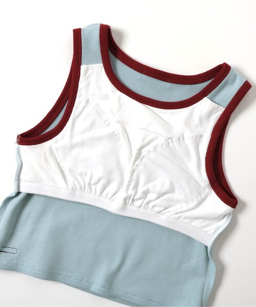 algy(アルジー)の「カップ付きパイピングロゴタンク(タンクトップ・キッズ・ブラック/サックスブルー/オフホワイト・XX-SMALL/X-SMALL/MEDIUM/SMALL)」の5枚目の写真