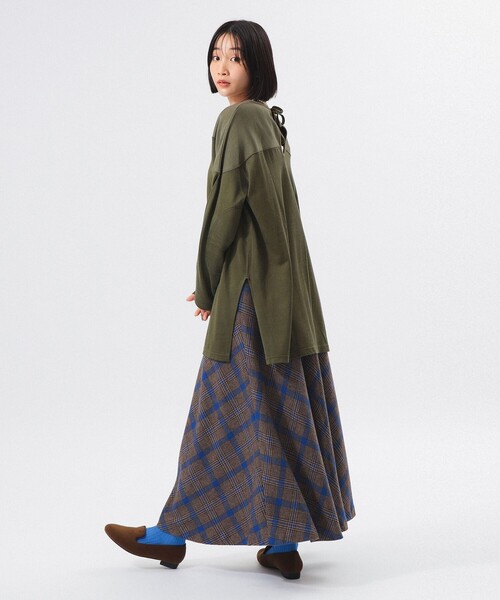 BEAMS BOY（ビームスボーイ）の「【1/15再値下げ】ロゴ フットボール ロングスリーブ Tシャツ（Tシャツ/カットソー・レディース・オリーブ/グレー・ONE SIZE）」の3枚目の写真