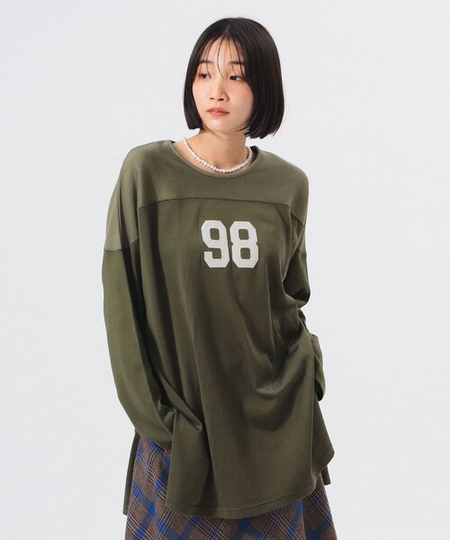 WAREHOUSE&CO×BEAMSBOY別注フットボールロングスリーブTシャツ BEAMS BOY（ビームスボーイ）の「【別注】WAREHOUSE & CO