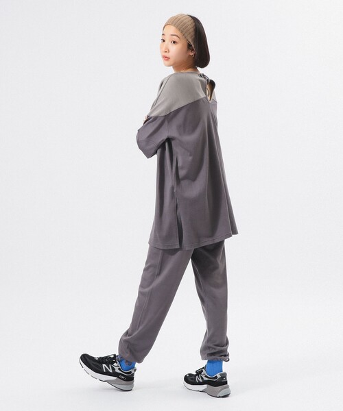 BEAMS BOY（ビームスボーイ）の「【1/15再値下げ】ロゴ フットボール ロングスリーブ Tシャツ（Tシャツ/カットソー・レディース・オリーブ/グレー・ONE SIZE）」の6枚目の写真