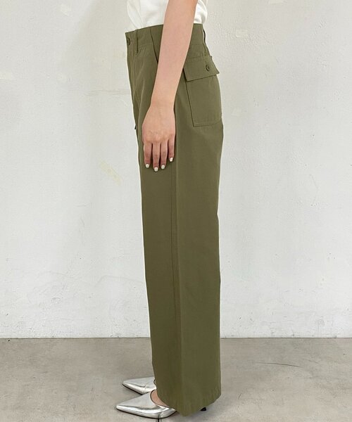 新品未使用　ラウンジドレス　ベイカーパンツ セール】hight neck lace pants dress（パンツドレス）｜My