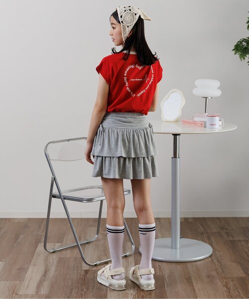 algy（アルジー）の「ラインシアーハイソックス（ソックス/靴下・キッズ・オフホワイト/ブラック・21/24）」の8枚目の写真