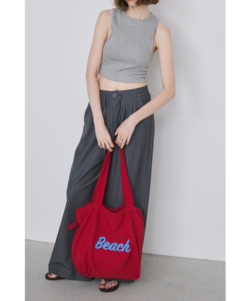un/neu(アンノイ)の「Beachナイロントートバッグ / カラーロゴトート / 巾着型トート / 軽量(トートバッグ・レディース・レッド/ブラック/イエロー・FREE)」の11枚目の写真