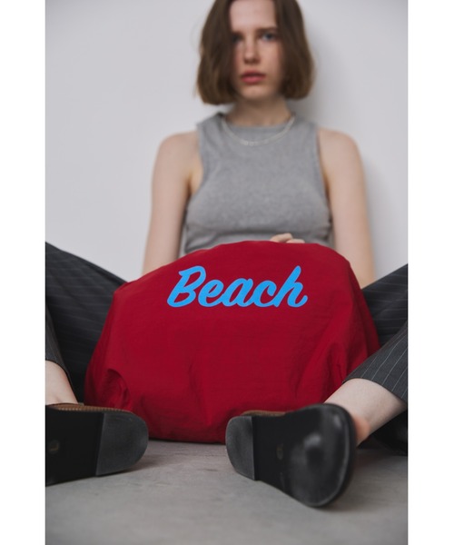 un/neu(アンノイ)の「Beachナイロントートバッグ / カラーロゴトート / 巾着型トート / 軽量(トートバッグ・レディース・レッド/ブラック/イエロー・FREE)」の15枚目の写真