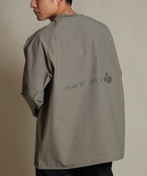 ムラサキスポーツ(ムラサキスポーツ)の「THREE WEATHER/スリーウェザー 長袖 Tシャツ ロンT ロゴ バックプリント 裾ドローコード TW SURF LSTEE TW25F-2201(Tシャツ/カットソー・メンズ・グレー/ブラック/ブラウン・XL/M/L)」の3枚目の写真