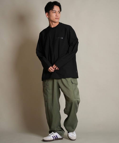 ムラサキスポーツ(ムラサキスポーツ)の「THREE WEATHER/スリーウェザー 長袖 Tシャツ ロンT ロゴ バックプリント 裾ドローコード TW SURF LSTEE TW25F-2201(Tシャツ/カットソー・メンズ・グレー/ブラック/ブラウン・XL/M/L)」の6枚目の写真