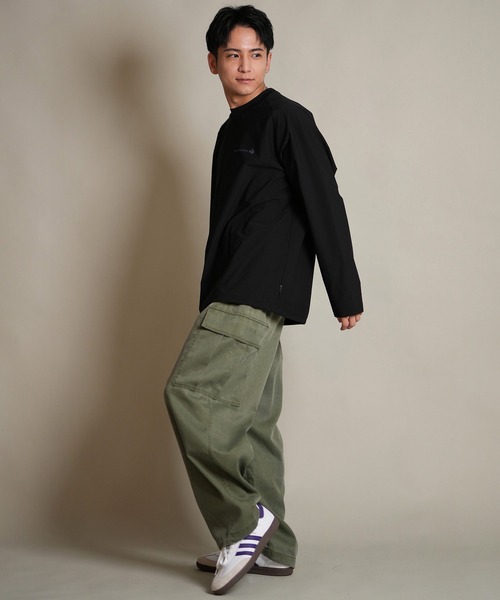 ムラサキスポーツ(ムラサキスポーツ)の「THREE WEATHER/スリーウェザー 長袖 Tシャツ ロンT ロゴ バックプリント 裾ドローコード TW SURF LSTEE TW25F-2201(Tシャツ/カットソー・メンズ・グレー/ブラック/ブラウン・XL/M/L)」の7枚目の写真