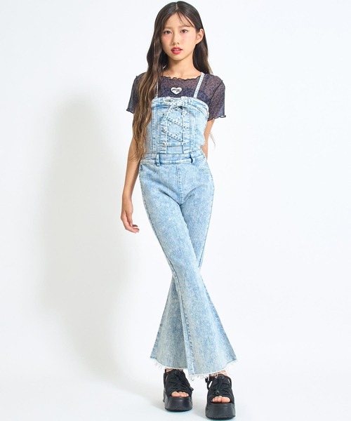 キッズ♡ガールズ♡トップス♡スカート♡おまとめ♡ クラッシュ デニム プリーツ スカート【キッズお揃い