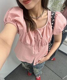 サクラ刺繍リボンブラウス | axes femme | axes femme online shop