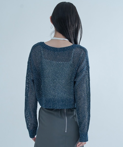 Ellno de Mavie（エルノデメヴィ）の「チャイナメタルボタンメッシュカーディガン（カーディガン/ボレロ・レディース・パープル/ブラック/ブラック系その他/ブルー/ブルー系/ブラック系・FREE）」の19枚目の写真