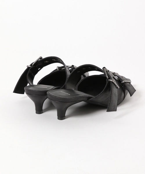 JEANASIS（ジーナシス）の「アイレットスタッズミュール/576806（パンプス・レディース・ブラック/グレー系その他・MEDIUM/LARGE）」の6枚目の写真