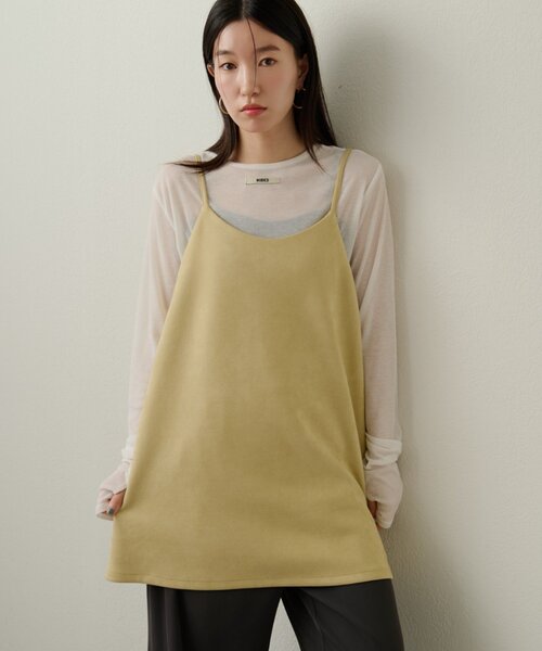 Omekashi（オメカシ）の「スエードキャミチュニック（チュニック