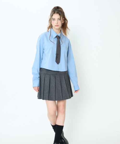 LUVISTRUE(ラヴイズトゥルー)の「CH LVTR SHIRTS(シャツ/ブラウス・レディース・ブルー/ホワイト・FREE)」の5枚目の写真