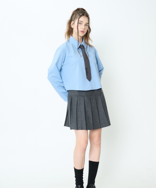 LUVISTRUE(ラヴイズトゥルー)の「CH LVTR SHIRTS(シャツ/ブラウス・レディース・ブルー/ホワイト・FREE)」の6枚目の写真