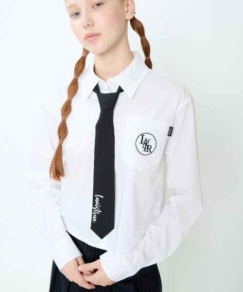 LUVISTRUE(ラヴイズトゥルー)の「CH LVTR SHIRTS(シャツ/ブラウス・レディース・ブルー/ホワイト・FREE)」の8枚目の写真