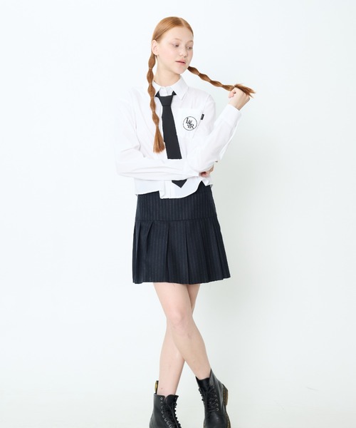LUVISTRUE(ラヴイズトゥルー)の「CH LVTR SHIRTS(シャツ/ブラウス・レディース・ブルー/ホワイト・FREE)」の9枚目の写真