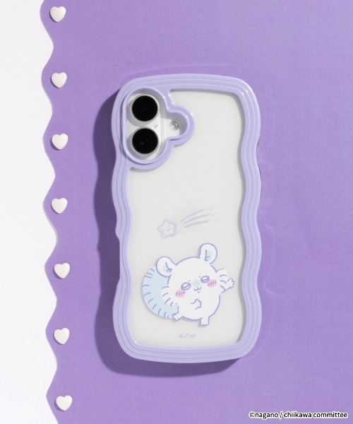 Hamee（ハミィ）の「iPhone 16/16 Pro/16 Plus/16 Pro Max/15/14/13専用 ちいかわ うねうね ケース（スマホケース/カバー・レディース・ピンク/ホワイト/イエロー/ラベンダー/ミント/ブルー・iPhone 13/14/15/iPhone 16/iPhone 16 Pro/iPhone 16 Plus/iPhone 16 Pro Max）」の5枚目の写真