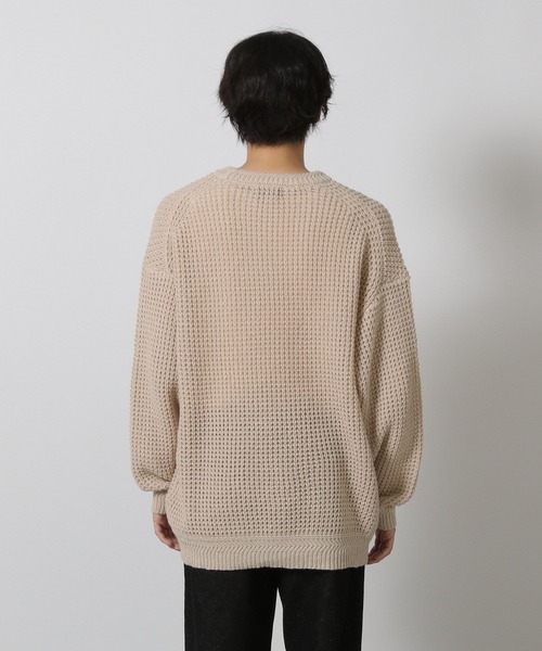 LAKOLE(ラコレ)の「ワッフルニットプルオーバー / 576257(ニット/セーター・メンズ・ブラック/グレー/ブルー/ベージュ・MEDIUM/LARGE)」の18枚目の写真
