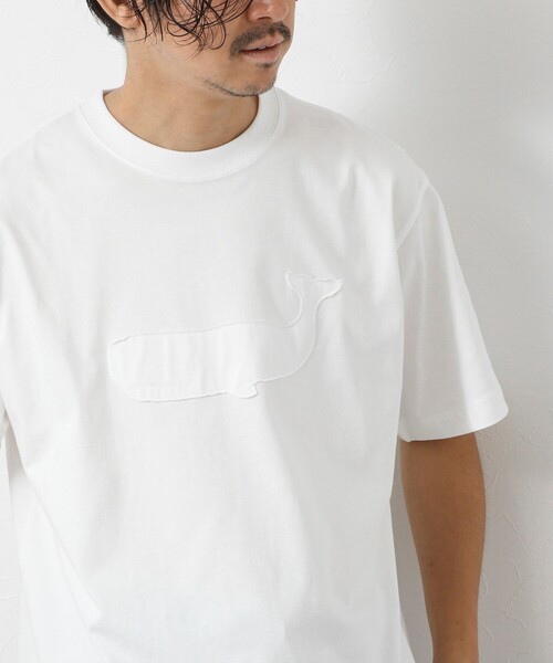 NOLLEY'S goodman(ノーリーズグッドマン)の「スランクフィニッシング天竺クラフトクジラT(Tシャツ/カットソー・メンズ・グレイッシュブルー/ブラック/グレイッシュベージュ/ホワイト・XL/L/M/S)」の2枚目の写真