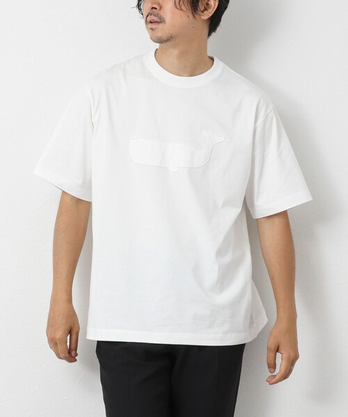 NOLLEY'S goodman(ノーリーズグッドマン)の「スランクフィニッシング天竺クラフトクジラT(Tシャツ/カットソー・メンズ・グレイッシュブルー/ブラック/グレイッシュベージュ/ホワイト・XL/L/M/S)」の9枚目の写真
