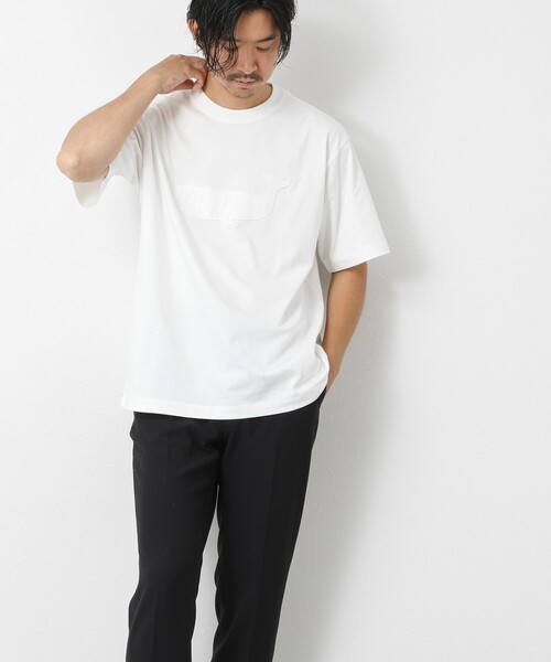 NOLLEY'S goodman(ノーリーズグッドマン)の「スランクフィニッシング天竺クラフトクジラT(Tシャツ/カットソー・メンズ・グレイッシュブルー/ブラック/グレイッシュベージュ/ホワイト・XL/L/M/S)」の8枚目の写真