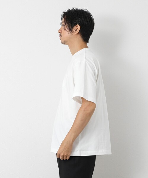 NOLLEY'S goodman(ノーリーズグッドマン)の「スランクフィニッシング天竺クラフトクジラT(Tシャツ/カットソー・メンズ・グレイッシュブルー/ブラック/グレイッシュベージュ/ホワイト・XL/L/M/S)」の6枚目の写真