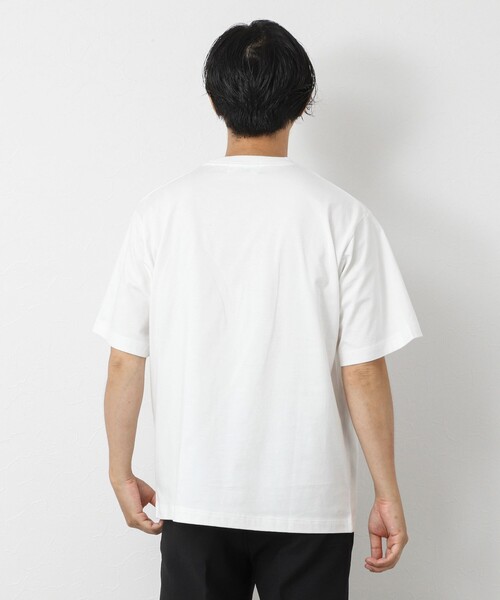 NOLLEY'S goodman(ノーリーズグッドマン)の「スランクフィニッシング天竺クラフトクジラT(Tシャツ/カットソー・メンズ・グレイッシュブルー/ブラック/グレイッシュベージュ/ホワイト・XL/L/M/S)」の5枚目の写真