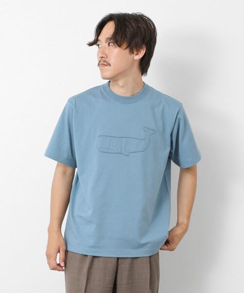 NOLLEY'S goodman(ノーリーズグッドマン)の「スランクフィニッシング天竺クラフトクジラT(Tシャツ/カットソー・メンズ・グレイッシュブルー/ブラック/グレイッシュベージュ/ホワイト・XL/L/M/S)」の22枚目の写真