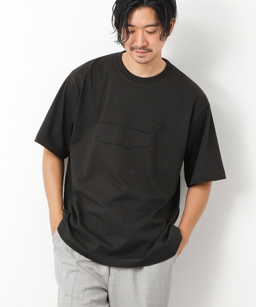 NOLLEY'S goodman(ノーリーズグッドマン)の「スランクフィニッシング天竺クラフトクジラT(Tシャツ/カットソー・メンズ・グレイッシュブルー/ブラック/グレイッシュベージュ/ホワイト・XL/L/M/S)」の13枚目の写真