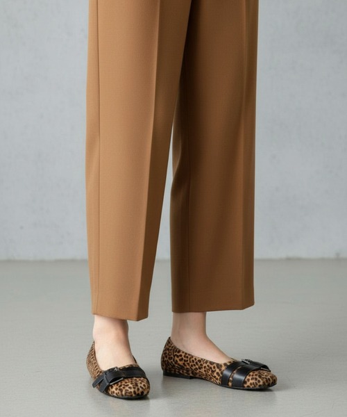 ASH（アッシュ）の「アッシュ【BEA】スクエアトゥアニマル柄フラットパンプス ダブルベルトデザイン バレエシューズ 1.5cmヒール（パンプス・レディース・アニマル・39/38/37/36/35）」の11枚目の写真