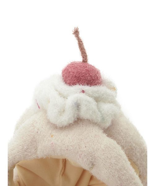 gelato pique（ジェラートピケ）の「【CAT&DOG】【Birthday】カップケーキハット（ペットウェア・レディース・クリーム・S-M/L）」の11枚目の写真