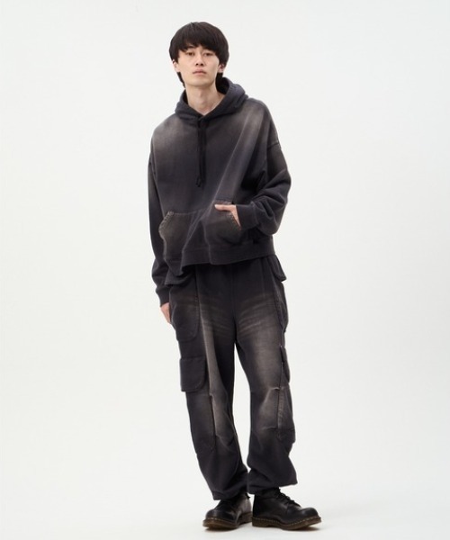 DISCOVERED(ディスカバード)の「DISCOVERED ARMY CARGO SWEAT PANTS(その他パンツ・メンズ・カモフラージュ/ブラック・1/3)」の3枚目の写真