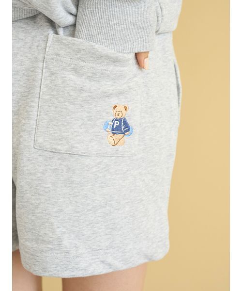 裏毛 ジェラートピケ プルオーバー ショートパンツ スウェット スエット 上下 gelato pique（ジェラートピケ）の「裏毛ロゴプルオーバー&ショート