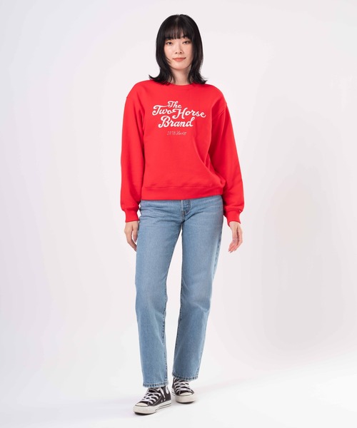 Levi's（リーバイス）の「Levi's/リーバイス グラフィック ヘリテージ クルーネックスウェットシャツ（スウェット・レディース・レッド・S/M/L）」の11枚目の写真