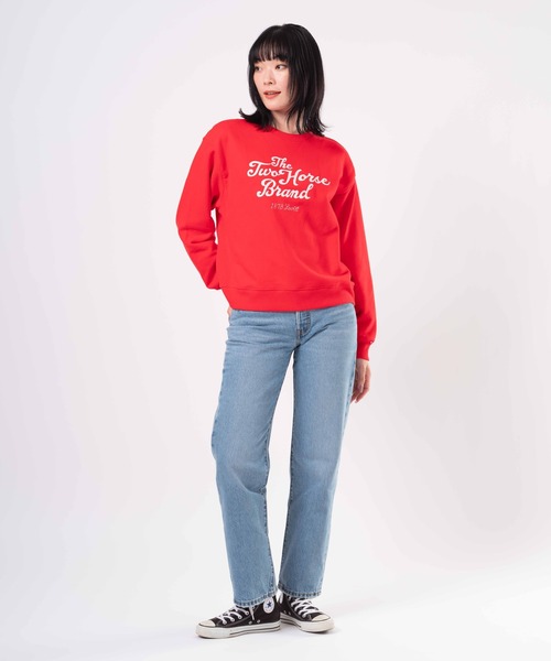Levi's（リーバイス）の「Levi's/リーバイス グラフィック ヘリテージ クルーネックスウェットシャツ（スウェット・レディース・レッド・S/M/L）」の10枚目の写真