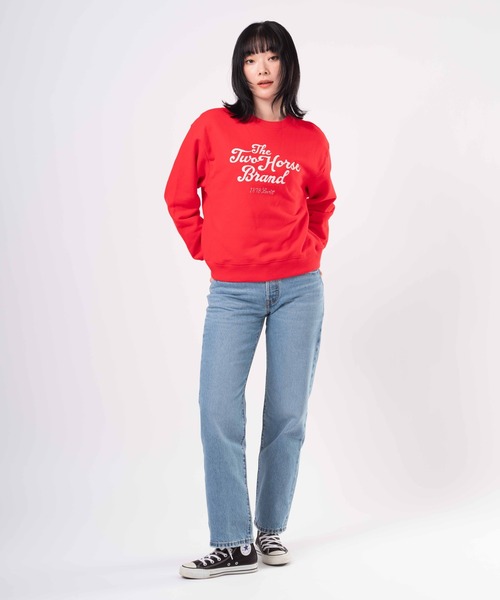 Levi's（リーバイス）の「Levi's/リーバイス グラフィック ヘリテージ クルーネックスウェットシャツ（スウェット・レディース・レッド・S/M/L）」の9枚目の写真
