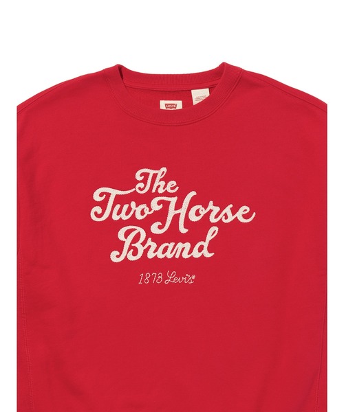Levi's（リーバイス）の「Levi's/リーバイス グラフィック ヘリテージ クルーネックスウェットシャツ（スウェット・レディース・レッド・S/M/L）」の6枚目の写真