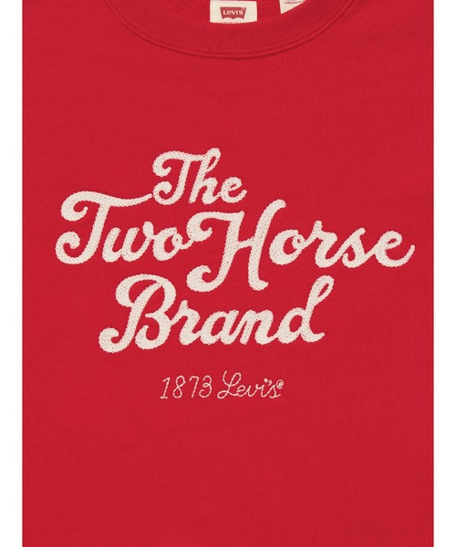 Levi's（リーバイス）の「Levi's/リーバイス グラフィック ヘリテージ クルーネックスウェットシャツ（スウェット・レディース・レッド・S/M/L）」の3枚目の写真