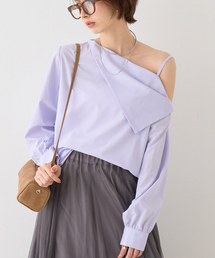 EMMA　ROUGE VIF | 【新色登場】【一部店舗限定】アシメオフショルブラウス(シャツ/ブラウス)