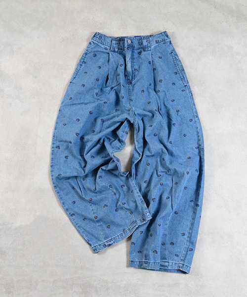 MARKEY'S（マーキーズ）の「レオパードデニムコクーンタックパンツ/おとな（デニムパンツ・レディース・ブルー系その他/ブラック系その他・160cm）」の3枚目の写真