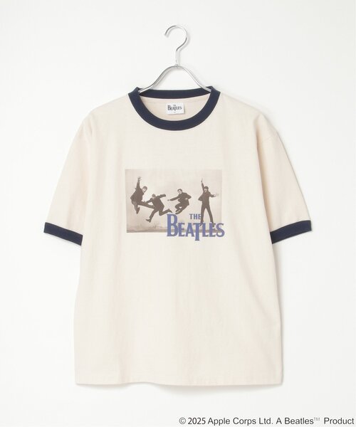 The Beatles（ザビートルズ）の「THE BEATLES ザ ビートルズ tour print Tシャツ（Tシャツ/カットソー・メンズ・オフホワイト/ライトグレー/チャコール・L/M）」の4枚目の写真