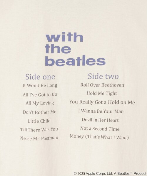 The Beatles(ザビートルズ)の「THE BEATLES ザ ビートルズ tour print Tシャツ(Tシャツ/カットソー・メンズ・オフホワイト/ライトグレー/チャコール・L/M)」の5枚目の写真