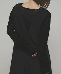 KBF | シアーベロアシャーリングスリーブトップス(Tシャツ/カットソー)