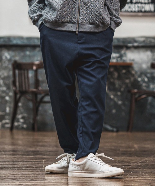 CAMBIO(カンビオ)の「mp14018- TRストレッチツイル裾裏ZIPパンツ(BP-BEA0058)(その他パンツ・メンズ・ブラック/グレー/ネイビー・S/M/L)」の12枚目の写真
