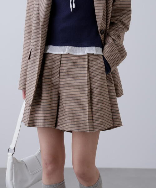 FREE'S MART（フリーズマート）の「◇〈セットアップ対応〉ツータックキュロットパンツ（その他パンツ・レディース・ブラウン/ベージュ・SMALL/MEDIUM）」の15枚目の写真