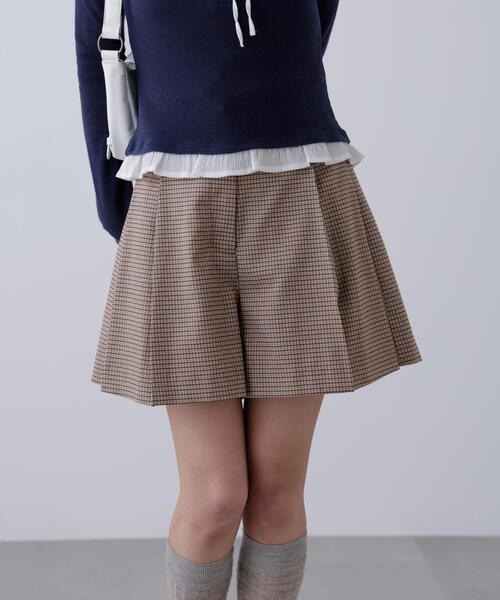 FREE'S MART（フリーズマート）の「◇〈セットアップ対応〉ツータックキュロットパンツ（その他パンツ・レディース・ブラウン/ベージュ・SMALL/MEDIUM）」の16枚目の写真