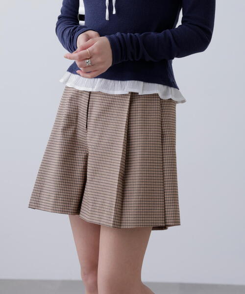 FREE'S MART（フリーズマート）の「◇〈セットアップ対応〉ツータックキュロットパンツ（その他パンツ・レディース・ブラウン/ベージュ・SMALL/MEDIUM）」の18枚目の写真