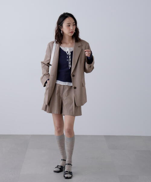 FREE'S MART（フリーズマート）の「◇〈セットアップ対応〉ツータックキュロットパンツ（その他パンツ・レディース・ブラウン/ベージュ・SMALL/MEDIUM）」の19枚目の写真