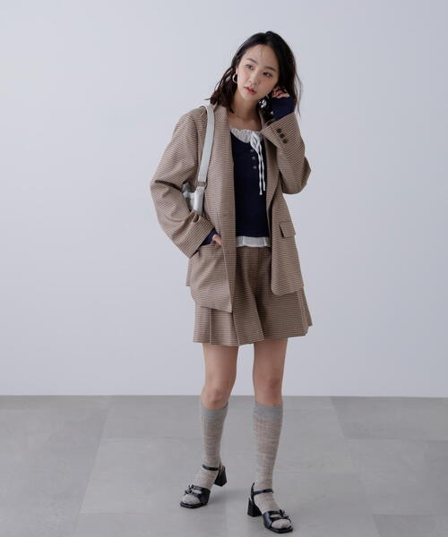 FREE'S MART（フリーズマート）の「◇〈セットアップ対応〉ツータックキュロットパンツ（その他パンツ・レディース・ブラウン/ベージュ・SMALL/MEDIUM）」の20枚目の写真